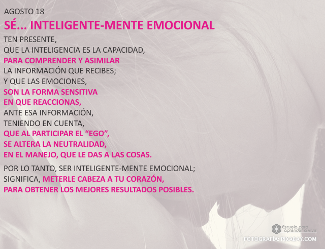 Sé... inteligente-mente emocional